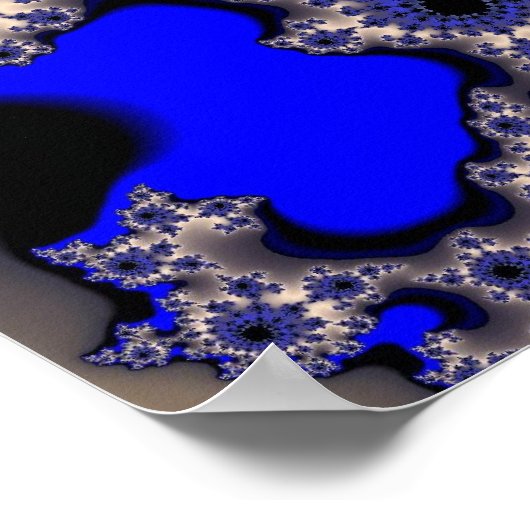 Blauw- en zilveroog poster (Hoek)