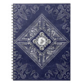 Blauw- en zilveropties |  juwelen Baroké Notitieboek (Voorkant)