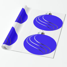 Blauw- en zilverversieringspapier cadeaupapier