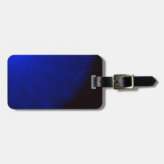 blauw en zwart bagagelabel (Voorkant horizontaal)