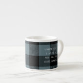 Blauw en zwart, beste opa-cadeau met foto espresso kop (Voorkant rechts)