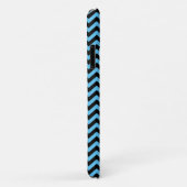 Blauw en zwart Chevron Pattern Case-Mate iPhone Case (Achterkant/rechts)