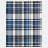 Blauw en zwart fleece deken (Voorkant)