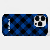 Blauw en zwart gebundeld Case-Mate iPhone case (Achterkant (horizontaal))