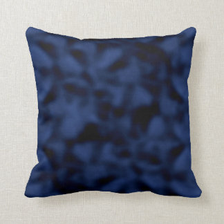 Blauw en zwart gehakt kussen