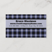 Blauw en zwart geplakt Visitekaartje (Achterkant)