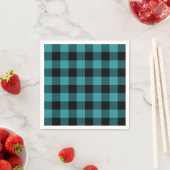 Blauw en zwart geruit servetten (Insitu)