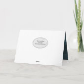 Blauw en zwart geruite verjaardag voor schoonzoon kaart (Achterkant)