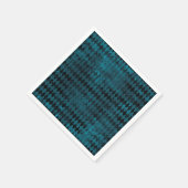 blauw en zwart Harlequin Patroon Servet (Hoek)