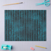 blauw en zwart Harlequin - Verticaal patroon Tissuepapier (Craft)