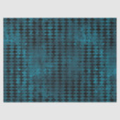 blauw en zwart Harlequin - Verticaal patroon Tissuepapier (Voorkant)