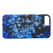 Blauw en zwart hedendaags abstract Case-Mate iPhone case (Achterkant (Horizontaal))