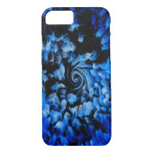 Blauw en zwart hedendaags abstract Case-Mate iPhone case (Achterkant)