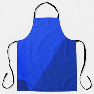 Blauw en zwart houten bord schort