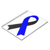 Blauw en zwart in geheugen van mannelijk liefste é notitieboek (Linkerzijde)