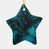 Blauw en zwart keramische decoratie (Links)