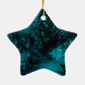 Blauw en zwart keramische decoratie (Achterkant)