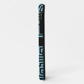 Blauw en zwart labyrint Case-Mate iPhone case (Achterkant/links)