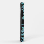 Blauw en zwart labyrint Case-Mate iPhone case (Achterkant/rechts)