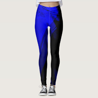Blauw en zwart leggings