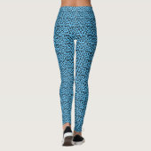 Blauw en zwart luipatroon leggings (Achterkant)