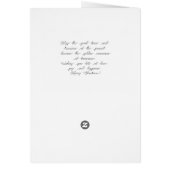 Blauw en zwart, met zwarte sneeuwvlok uitgesneden (Achterkant)