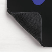 Blauw en zwart muismat (Hoek)