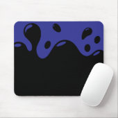 Blauw en zwart muismat (Met muis)