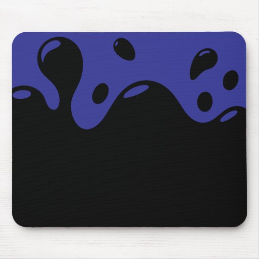 Blauw en zwart muismat (Voorkant)