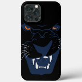 Blauw en zwart Panther Case-Mate iPhone Case (Achterkant)