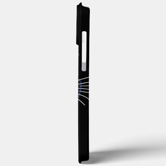 Blauw en zwart Panther Case-Mate iPhone Case (Achterkant / Links)