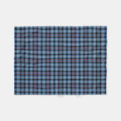 Blauw en zwart Plaid Fitzgerald Tartan Fleece Deken (Voorkant (Horizontaal))