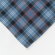 Blauw en zwart Plaid Fitzgerald Tartan