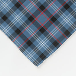 Blauw en zwart Plaid Fitzgerald Tartan Fleece Deken