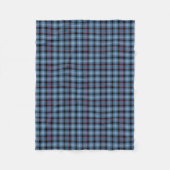 Blauw en zwart Plaid Fitzgerald Tartan Fleece Deken (Voorkant)