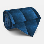 Blauw en zwart stropdas (Opgerold)