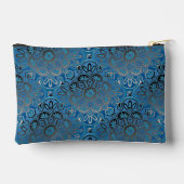 Blauw en Zwart Travel Accessoiretas Etui (Achterkant)