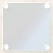 Blauw en zwart verloop glazen onderzetter (Achterkant)