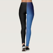 Blauw en zwart verloop leggings (Achterkant)