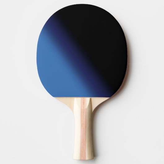 Blauw en zwart verloop tafeltennisbatje (Voorkant)