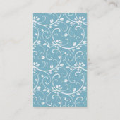 Blauw en zwart Visitekaartje (Achterkant)