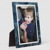 Blauw en zwart voor witte fotofoto fotoplaat (Zijkant)