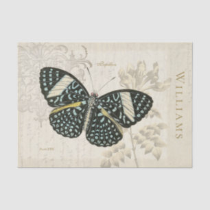  blauw- en zwart-witpapier tissuepapier