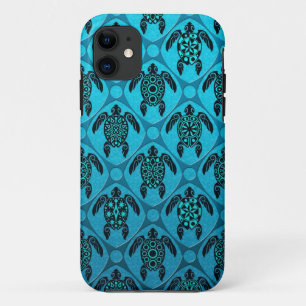 Blauw en zwart Zee Case-Mate iPhone Case