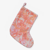 BLAUW EN ZWARTE ABSTRACTE VERDELING KLEINE KERSTSOK (Voorkant (Hangend))