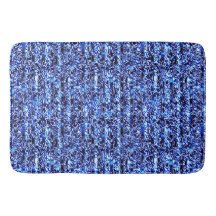 Blauw en zwarte Cheetah Print Bath Mat