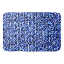 Blauw en zwarte Cheetah Print Bath Mat