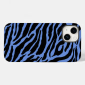 Blauw- en zwarte vingerafdrukken Case-Mate iPhone case (Achterkant (horizontaal))