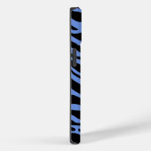 Blauw- en zwarte vingerafdrukken Case-Mate iPhone case (Achterkant / Rechts)