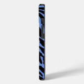 Blauw- en zwarte vingerafdrukken Case-Mate iPhone case (Achterkant / Links)